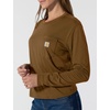 image:imageCarhartt Womens Tencel Fiber Series Loose Fit LongSleeve Pocket TShirtCarhartt Brown