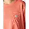image:imageCarhartt Womens Tencel Fiber Series Loose Fit LongSleeve Pocket TShirtDusty Cedar