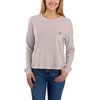 image:imageCarhartt Womens Tencel Fiber Series Loose Fit LongSleeve Pocket TShirtMink