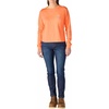 image:imageCarhartt Womens Tencel Fiber Series Loose Fit LongSleeve Pocket TShirtPower Orange