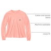 image:imageCarhartt Womens Tencel Fiber Series Loose Fit LongSleeve Pocket TShirtSun Bloom