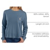 image:imageCarhartt Womens Tencel Fiber Series Loose Fit LongSleeve Pocket TShirtThundercloud
