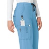 image:imageCrossFlex Womens Boot Cut Cargo Scrub PantAzure Blue