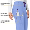 image:imageCrossFlex Womens Boot Cut Cargo Scrub PantCeil Blue