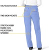 image:imageCrossFlex Womens Boot Cut Cargo Scrub PantCeil Blue