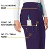 image:imageCrossFlex Womens Boot Cut Cargo Scrub PantEggplant