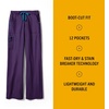 image:imageCrossFlex Womens Boot Cut Cargo Scrub PantEggplant