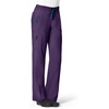 image:imageCrossFlex Womens Boot Cut Cargo Scrub PantEggplant