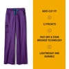 image:imageCrossFlex Womens Boot Cut Cargo Scrub PantElectric Violet