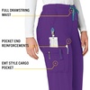 image:imageCrossFlex Womens Boot Cut Cargo Scrub PantElectric Violet