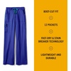 image:imageCrossFlex Womens Boot Cut Cargo Scrub PantGalaxy Blue