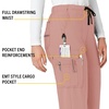 image:imageCrossFlex Womens Boot Cut Cargo Scrub PantMauve