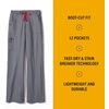 image:imageCrossFlex Womens Boot Cut Cargo Scrub PantPewter