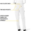 image:imageCrossFlex Womens Boot Cut Cargo Scrub PantWhite