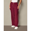 image:imageCrossFlex Womens Boot Cut Cargo Scrub PantWine