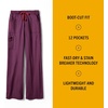image:imageCrossFlex Womens Boot Cut Cargo Scrub PantWine