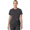 image:imageCarhartt Force CrossFlex Knit Womens Crew Neck Scrub TopPewter