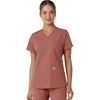 image:imageCarhartt Force CrossFlex Knit Womens Crew Neck Scrub TopWild Rose