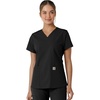 image:imageCarhartt Scrubs C12313 Womens Force Essentials Modern Fit VNeck TopBlack