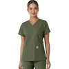 image:imageCarhartt Scrubs C12313 Womens Force Essentials Modern Fit VNeck TopOlive