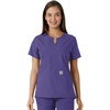 image:imageCarhartt Scrubs C12413 Womens Force Essentials Modern Fit Notch NeckGrape