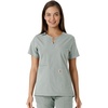 image:imageCarhartt Scrubs C12413 Womens Force Essentials Modern Fit Notch NeckGrey