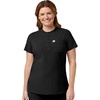 image:imageCarhartt Scrubs C12910 Womens Force CrossFlex ModernFit Henley TuniBlack