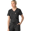 image:imageCarhartt Scrubs C13024 Womens Tuckin Print Scrub TopCaring Camo Black
