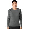 image:imageCarhartt Scrubs C31002 Womens Force Modern Fit Long Sleeve TeePewter Heather