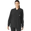 image:imageCarhartt Scrubs C81023 Womens Rugged Flex Modern Fit Bonded Fleece JaBlack