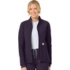 image:imageCarhartt Scrubs C81023 Womens Rugged Flex Modern Fit Bonded Fleece JaBlack Plum