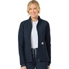 image:imageCarhartt Scrubs C81023 Womens Rugged Flex Modern Fit Bonded Fleece JaNavy