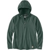 image:imageCarhartt Womens 106456 Womens Force Relaxed Fit HalfZip Hooded TShirtFrosted Balsam