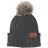 image:imageCarhartt Womens Knit Faux Fur Pompom BeanieBlack Nep
