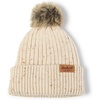 image:imageCarhartt Womens Knit Faux Fur Pompom BeanieOat Milk Nep