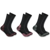 image:imageCarhartt Womens Midweight Cotton Blend Crew Socks 3PackBlack Assorted