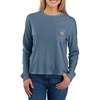image:imageCarhartt Womens Tencel Fiber Series Loose Fit LongSleeve Pocket TShirtThundercloud