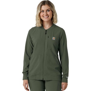 image:imageCarhartt Force CrossFlex Womens Lightweight Scrub JacketOlive