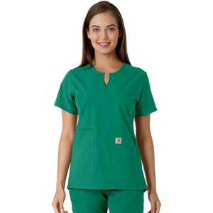 image:imageCarhartt Scrubs C12413 Womens Force Essentials Modern Fit Notch NeckHunter