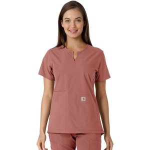 image:imageCarhartt Scrubs C12413 Womens Force Essentials Modern Fit Notch NeckWildrose