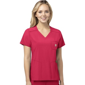 image:imageCarhartt Scrubs C12610 Womens Force CrossFlex Modern Fit Chest PockeAzalea
