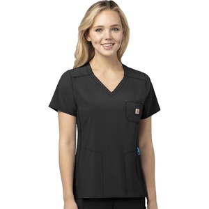 image:imageCarhartt Scrubs C12610 Womens Force CrossFlex Modern Fit Chest PockeBlack