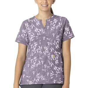 image:imageCarhartt Scrubs C13214 Womens Force CrossFlex Modern Fit Notch NeckBlossom Impressions
