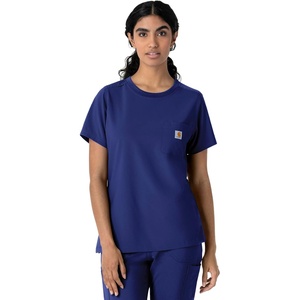 image:imageCarhartt Scrubs C13510 Womens Force Crew Neck Scrub TopGalaxy Blue