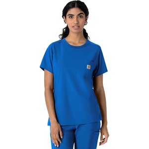 image:imageCarhartt Scrubs C13510 Womens Force Crew Neck Scrub TopRoyal