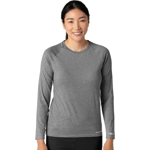 image:imageCarhartt Scrubs C31002 Womens Force Modern Fit Long Sleeve TeeGrey Heather