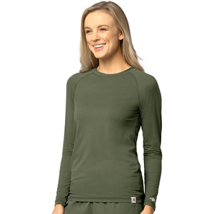 image:imageCarhartt Scrubs C31002 Womens Force Modern Fit Long Sleeve TeeOlive