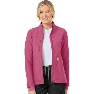 image:imageCarhartt Scrubs C81023 Womens Rugged Flex Modern Fit Bonded Fleece JaElectric Fuschia