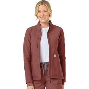 image:imageCarhartt Scrubs C81023 Womens Rugged Flex Modern Fit Bonded Fleece JaSable