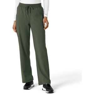 image:imageCarhartt Scrubs for Women Force CrossFlex Boot Cut Pants with 6 PocketsOlive